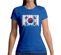 Corea Del Sud Codice a Barre Bandiera - T-Shirt - Coreana Paese Love Vivi