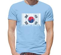 Corea Del Sud Codice a Barre Bandiera - T-Shirt - Coreana Paese Love Vivo