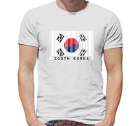 Corea Del Sud Codice a Barre Bandiera - T-Shirt - Coreana Paese Love Vivo