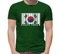 Corea Del Sud Codice a Barre Bandiera - T-Shirt - Coreana Paese Love Vivo