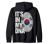 Corea del Sud è nel Mio Dna Fingerprint Heritage Felpa con Cappuccio