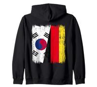 Corea del Sud Germania Mezza Bandiera Corea del Sud Patrimon Felpa con Cappuccio