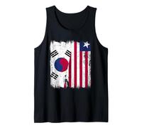 Corea del Sud Liberia Mezza Bandiera Maglia Liberiana Sud Corea Canotta