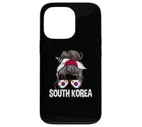 Corea del Sud Ragazza Disordinato Capelli Panino Orgoglioso Donne sudcoreane Custodia per iPhone 13 Pro