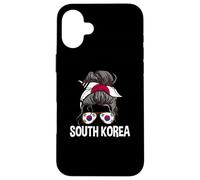 Corea del Sud Ragazza Disordinato Capelli Panino Orgoglioso Donne sudcoreane Custodia per iPhone 16 Plus