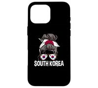 Corea del Sud Ragazza Disordinato Capelli Panino Orgoglioso Donne sudcoreane Custodia per iPhone 16 Pro Max