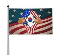 Corea Del Sud Sangue Dentro Di Me Garden Flag Divertente Bandiere Di Benvenuto Resistente Alle Intemperie Bandiere Da Giardino Per Patio Fattoria Interni 90X150Cm