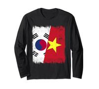 Corea del Sud Vietnam Half Flag Maglia sudcoreana vietnamita Maglia a Manica