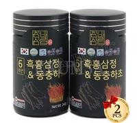 COREA N.1 Coreano 6 Anni Ginseng Nero e Baco da Seta Mushroom Sap 240g x...