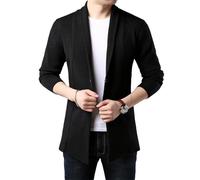 Coreano Cardigan Uomini Maglione Lana Casual Lungo Slim Fit Cappotti Giapponese Giacca, B909, S