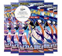 Coreano Chaos Rising Ninja Spinner Coreano Booster Pack x5 | Chaos Rising M4 Coreano Pokémon carte | Serie Mega Evolution | 5 carte per confezione | Titan Authenticated