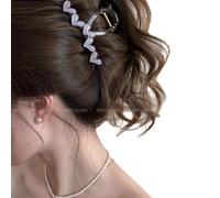 Coreano Dolce Traslucenza Cuore Artiglio Dei Capelli Per Le Donne Ragazze Elegante 2024 Nuova Fascia Clip Tornante Accessori Per Capelli Moda Squalo