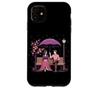 Coreano Dramma Coppia Rosa Cherry Blossom Scena Kdrama Amante Custodia per iPhone 11