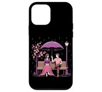 Coreano Dramma Coppia Rosa Cherry Blossom Scena Kdrama Amante Custodia per iPhone 12 mini