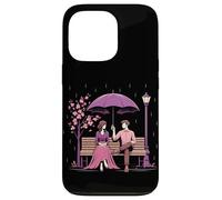 Coreano Dramma Coppia Rosa Cherry Blossom Scena Kdrama Amante Custodia per iPhone 13 Pro