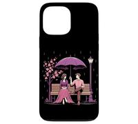 Coreano Dramma Coppia Rosa Cherry Blossom Scena Kdrama Amante Custodia per iPhone 13 Pro Max