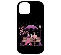 Coreano Dramma Coppia Rosa Cherry Blossom Scena Kdrama Amante Custodia per iPhone 14