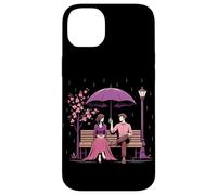 Coreano Dramma Coppia Rosa Cherry Blossom Scena Kdrama Amante Custodia per iPhone 14 Plus