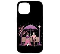 Coreano Dramma Coppia Rosa Cherry Blossom Scena Kdrama Amante Custodia per iPhone 15