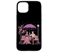 Coreano Dramma Coppia Rosa Cherry Blossom Scena Kdrama Amante Custodia per iPhone 15 Plus