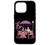 Coreano Dramma Coppia Rosa Cherry Blossom Scena Kdrama Amante Custodia per iPhone 16 Pro