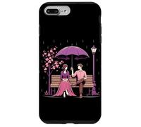 Coreano Dramma Coppia Rosa Cherry Blossom Scena Kdrama Amante Custodia per iPhone 7 Plus/8 Plus
