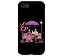 Coreano Dramma Coppia Rosa Cherry Blossom Scena Kdrama Amante Custodia per iPhone SE (2020) / 7/8