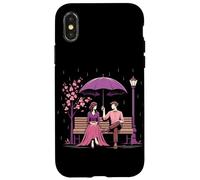 Coreano Dramma Coppia Rosa Cherry Blossom Scena Kdrama Amante Custodia per iPhone X/XS