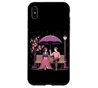 Coreano Dramma Coppia Rosa Cherry Blossom Scena Kdrama Amante Custodia per iPhone XS Max