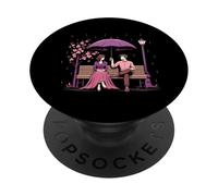 Coreano Dramma Coppia Rosa Cherry Blossom Scena Kdrama Amante PopSockets PopGrip Adesivo