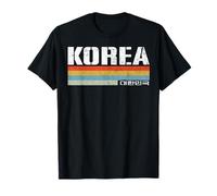 Coreano Frase Hangul Lettere Vintage Corea del Sud Retro Maglietta