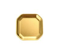 Coreano semplice colore solido squisito acciaio inossidabile quadrato piatto ottagonale -304 oro 12cn