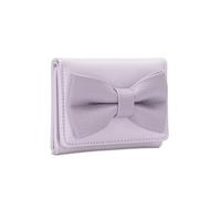 Coreano Stili Breve Portafoglio Titolare della Carta Triufold Wallet PU Coin Pelle Modifica Elegante Per Giornaliero Triufold Elegante Cuoio Cambio Soldi, Viola, Mass Beauty