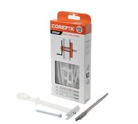 Corefix Cinghia di fissaggio a parete cavità, confezione da 4 (M5 x 60 mm), levetta universale in metallo resistente per cartongesso, mattoni cavi o blocchi. Tenuta sicura, facile da installare e