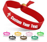 Coregiftr Custom Personalized Adjustable Cloth Wristbands - Disposable Polyester Wristband - Perfect for Events, Concerts, Clubs & Parties