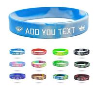 Coregiftr Personalizzati Silicone Braccialetto Semiperdo Bambini，Personalizzabili Nome e Numero di Telefono Gomma Bracciale Antismarrimento Bambini.