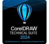 CorelDRAW Technical Suite 2024 3D CAD Business incl. 1 Year CorelSure Perpetual License a partire da 251 utenti 1 Anno