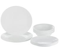 Corelle Bella Faenza - Servizio di stoviglie, 18 pezzi, colore: Bianco