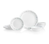 Corelle Livingware Dinnerware set, country Cottage, Vetro, Country Cottage, 18-Piece Set