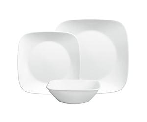 Corelle Piatto piano, bianco puro, set da 12 pezzi