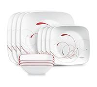 Corelle Square Splendor - Servizio di stoviglie per 4 persone, 12 pezzi