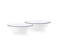 Corelle Style Chip Resistant 1qt (0,95 L) Ciotola con bordo blu, confezione da 2