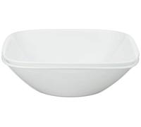 Corelle Vitrelle - Ciotola da portata da 0,5 l, grande ciotola da portata, in vetro a triplo strato, resistente a crepe e scheggiature, vassoi da portata quadrati, 19 x 5 cm (larghezza x altezza),
