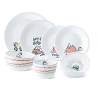 CORELLE x PEANUTS Snoopy Camping Servizio da Pranzo per Brunch per 2...
