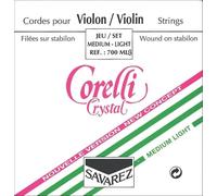 Corelli Corde per Violino Crystal 3/4 per violini con scala di 303mm Mi acciaio con pallino 3701M