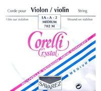 Corelli Corde per Violino Crystal La Stabilon-Nylon/rivestimento in alluminio Medium 702M