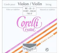 Corelli Corde per Violino Crystal Re Stabilon-Nylon/rivestimento in argento Forte 703F