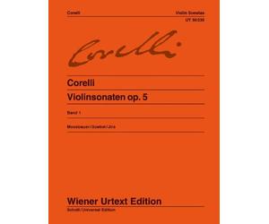 Corelli: Violin Sonatas op.5 Vol.1 - Edited from the sources - violin and piano - Wiener Urtext - intermediate to advanced - (UT 50235)