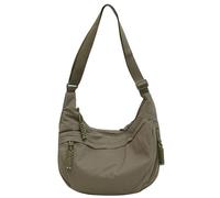 Corelration/Naturaltly/Quantifyn/Sofenthiss Women's Fashion Plain Color Nylon Crossbody Hobo Bag,Large Adjustable Strap (Green)