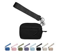 Corelration The Wallet 2nd Gen, Corelation Wallet, Women Wristlet Wallets, Waterproof Nylon Material Zippered Card Case (Black)